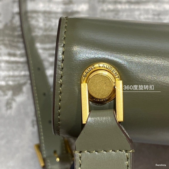 Rep ladies REP LEATHER YSL CARRE SMOOTH SATCHEL IN LOULOU 0805